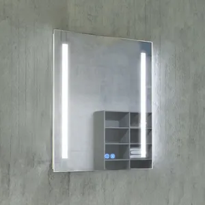 Hotel Full UL CE smart CCT 3000k 4000k 6000k light defogger dimmer touch sensor 24*36/28*36/36*36 inch led bathroom mirror