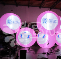 Ballon lumineux gonflable géant décoratif à suspendre pour club, prix usine