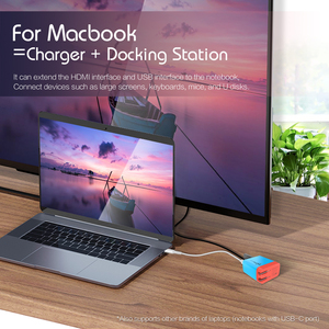 Gallium Phụ Kiện Sạc GaN Nitride Bộ Chuyển Đổi Trạm Nối Cổng HDMI Di Động NS Nintendo 36W - Product Image 6