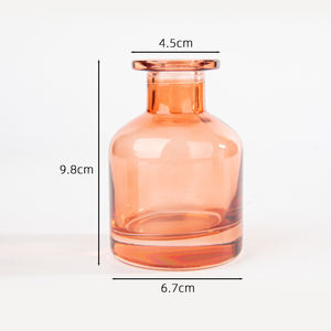 Luxus transparent matt rosa Bernstein schwarz leer zylindrische Aroma therapie Glas Milchglas 150ml Flasche - Product Image 6