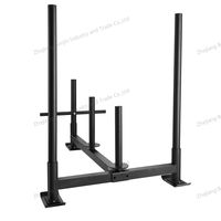 Prowler 450 lb Kapasitas Besar Alat Latihan Sled Ski Logam Resistensi Ekstra Penyimpanan Mudah Tarik Dorong Latihan-Olahraga Hiburan Produk