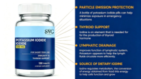 Comprimés d'iodure de potassium OEM 130 mg pour adultes – Soutien de la thyroïde, supplément quotidien d'iode, stimulant immunitaire
