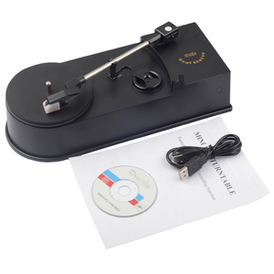 Mini USB Turntable Vinyl Music <span class=keywords><strong>Player</strong></span> Chuyển Đổi Vinyl Turntable LP Âm Thanh Để MP3 <span class=keywords><strong>WAV</strong></span> Chuyển Đổi Kỹ Thuật Số Cho Win7/8 <span class=keywords><strong>Mac</strong></span> - Product Image 6