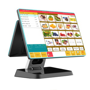 Mesin Terminal POS layar sentuh 15 inci, mesin Terminal POS semua dalam satu sistem POS Windows 11