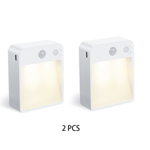 USB Có Thể Sạc Lại Pin Điện Lối Đi Bên Cạnh Bàn Thông Minh Đèn Cảm Biến Chuyển Động Cầu Thang Cạnh Giường Ngủ Đêm Đèn Máy Chiếu - Product Image 4