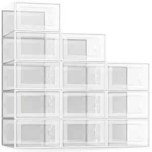 Superb Quality clear plastic shoe boxes with handle With Luring Discounts 
