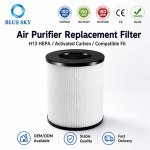 แผ่นกรองเปลี่ยนเครื่องฟอกอากาศ, แผ่นกรอง H13 True HEPA ใช้ได้กับ Tenergy Renair, Cool-Living CL-6070A, <span class=keywords><strong>Beaba</strong></span> Tredy TD-1300 - Product Image 1