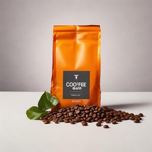 Bolsa con Ventana Transparente para Granos de Café Enteros de Origen Único Tarrazu de <span class=keywords><strong>Costa</strong></span> Rica, Impresa, de Grado Alimenticio, con Válvula de Desgasificación Unidireccional, Resistente a la Humedad y Acabado Mate - Product Image 1