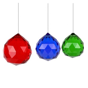 Atacado de Cristais Coloridos Artesanais: Bolas Pendentes, Prismas para Lustres, Suncatchers com Furo, Pingentes Arco-Íris e Cristais Pendentes - Product Image 2