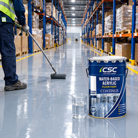 Peinture époxy pour sols CSC à séchage rapide, pureté 50 %, pour supermarchés, auto-nivelante, résistante à l'usure, antibactérienne, pour béton, OEM ODM
