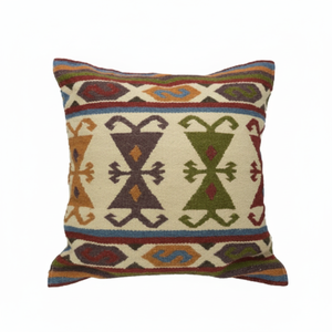 Funda de cojín bohemio con diamantes personalizados, funda de almohada tejida de lino Kilim de algodón marroquí, fabricante indio, Navidad - Product Image 1