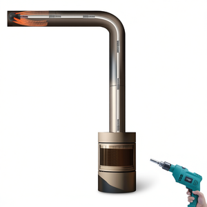 Kit de limpieza de chimeneas Db Wholesale, varillas flexibles de nailon reforzado de 30 pies, cepillo de limpieza para chimeneas - Product Image 1