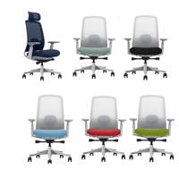 Nouvelle chaise de bureau pivotante inclinable ergonomique en tissu maillé noir confortable et unique, chaise de travail de qualité supérieure