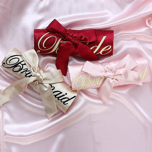 Kimono da Sposa in Offerta Speciale, Vestito Lungo con Collo all'Americana per Damigelle, Vestaglia da Sposa, Vendita all'Ingrosso - Product Image 5