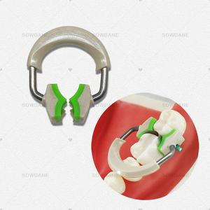 Sistema di matrice dentale Set matrici sagomate Clip anello matrice bande cuneo di plastica Kit di odontoiatria strumento di strumento Peek e Niti - Product Image 2