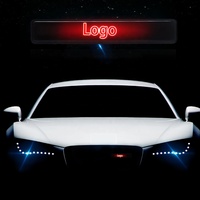 Lámpara Decorativa para Coche Insignia para Capó Parrilla Delantera Emblema LED Universal Luz de Logotipo para Coche