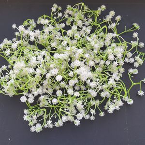 Wen Hope <b>Artificial</b> Baby's Breath <b>Flowers</b> White 3-Pronged Starry Sky DIY Floral <b>Arrangement</b> Materials - Product Image 4