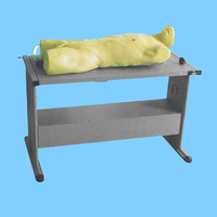 Maniquí de Entrenamiento para Punción Torácica, Modelo de Torso de Silicona para Prácticas con Mesa de Entrenamiento para la Enseñanza de Habilidades Prácticas Escolares