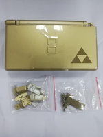 Coque de remplacement complète pour Nintendo DS Lite avec charnières, coque rigide bleu foncé pour réparation de console NDSL