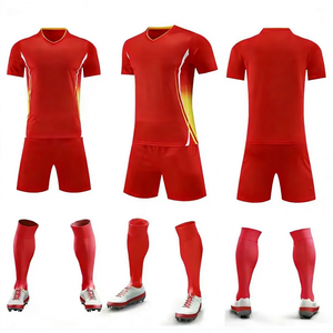 Camiseta de fútbol <span class=keywords><strong>retro</strong></span> personalizada de calidad superior Conjunto barato de seis agujas estirable de cuatro agujas - Product Image 1