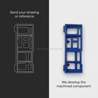 Service de fabrication CNC sur mesure pour boîtiers de prototypage rapide en acrylique transparent/ABS/PC