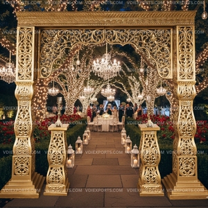 Panel de Entrada para Boda India Tallado a Mano, Decoración Personalizada Disponible - Product Image 2