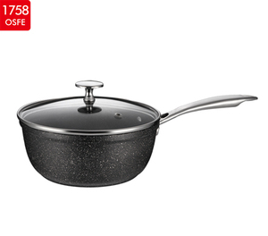 Caballero Negro estilo punto antiadherente de aluminio resistente al calor de vidrio <span class=keywords><strong>Pyrex</strong></span> cacerola <span class=keywords><strong>con</strong></span> <span class=keywords><strong>tapa</strong></span> - Product Image 3