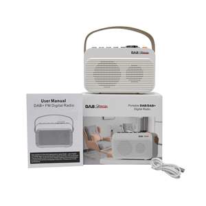 Portable <b>DAB</b>+ FM Digital <b>Radio</b> with Handheld Carry Handle Built-in Speaker and Multi Function Controls for Home and Outdoor Use - Product Image 6