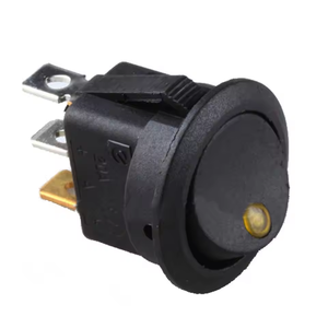 3 Pin KCD1 12V Mini Round Rocker Alternar com Lâmpada LED Iluminação On-Off Função para Uso Industrial - Product Image 4