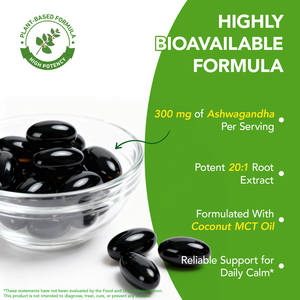 SOLOTREE Private Label Nicht-GVO Stressabbau 6000mg Bio-Ashwagandha-Komplex Softgel-Nahrungsergänzungsmittel für Konzentration & Immununterstützung - Product Image 4