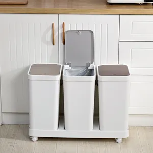 Vendita all'ingrosso bagno organizer rack pattumiera-Più nuovo Classificato pattumiera per la spazzatura smistamento 32-52L trash can per la casa