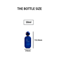 Flacon pulvérisateur de parfum rond en verre vide avec emballage boîte 30ml 50ml 100ml Options de gravure et décalcomanie givrés mats