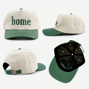 Gorra <span class=keywords><strong>de</strong></span> Béisbol <span class=keywords><strong>de</strong></span> Dos Tonos Sin Estructura Personalizada <span class=keywords><strong>de</strong></span> Fábrica BSCI, Logotipo Bordado, Algodón Lavado, 5 Paneles, Gorras <span class=keywords><strong>de</strong></span> Béisbol Personalizadas - Product Image 2