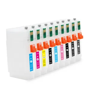 MWEI 80 ML/PC T7601 -T7609 Vide Cartouche D'encre Rechargeable Avec Puce Pour Epson Surecolor SC-P600 Imprimante