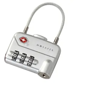 TSA批准的用于行李的密码锁TSA电缆锁