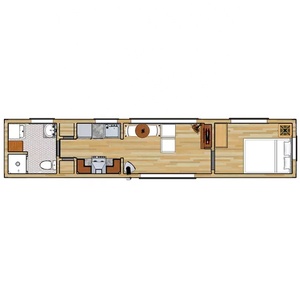 Casa Contenedor <span class=keywords><strong>Modular</strong></span> Prefabricada Modificada de 40 pies, Contenedor de Envío Modificado, Diseño Moderno, Tienda Contenedor - Product Image 4