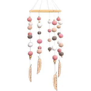 Felt mobile baby shower gift Felt Baby Bed Mobile Felt Wind Chime Rattle Toy