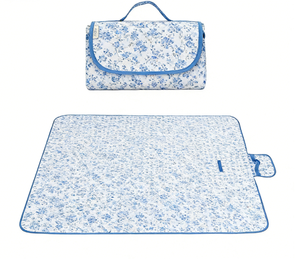Coperta da <span class=keywords><strong>Picnic</strong></span> Portatile in Tessuto Oxford Impermeabile Pieghevole con Maniglia per Campeggio, Spiaggia e Parco - Product Image 3