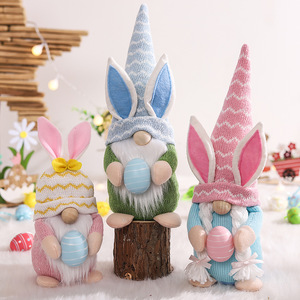 Bán nóng không độc hại thân thiện với môi trường 3D tai thỏ sang trọng trang trí phục sinh ELF Bunny Faceless Gnome trang trí nguồn cung cấp - Product Image 3