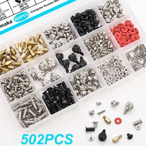 Computer Screws Set 502Pcs Standard Size For Pc Case Motherboard Fan And Nuts - Product Image 1