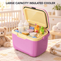 Glacière Thermique Pliable 10L/16L Légère avec Couvercle Anti-Fuite, Écologique et Isolée, Conception Portable pour le Camping et l'Utilisation en Extérieur