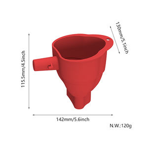 Entonnoir à farine en silicone amélioré pour batteur KitchenAid, avec goulotte allongée et pliable, accessoire de cuisine anti-déversement pour la pâtisserie et la cuisson - Product Image 6