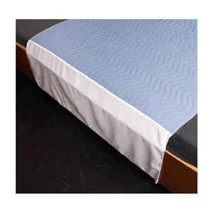 YK-ropa interior lavable superabsorbente con alas, Protector de colchón acolchado, almohadillas de cama para incontinencia con lados