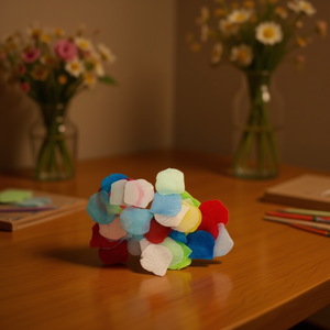 Petali di tessuto Ilan 4,0 cm 150 pezzi colori misti per decorazione - Product Image 3