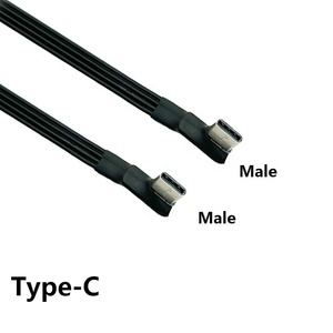Flat Ribbon <span class=keywords><strong>c</strong></span>ấu hình thấp USB 3.1 Loại <span class=keywords><strong>C</strong></span> nữ để USB 3.1 Loại <span class=keywords><strong>C</strong></span> Nam Gó<span class=keywords><strong>c</strong></span> <span class=keywords><strong>c</strong></span>ạnh 90 độ trên xuống gó<span class=keywords><strong>c</strong></span> <span class=keywords><strong>c</strong></span>ạnh mở rộng dây - Product Image 3