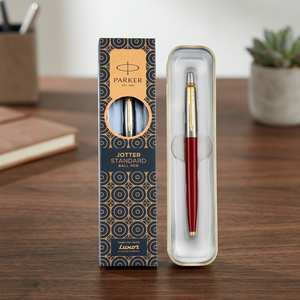 Parker Jotter Standard <b>Gold</b> Trim Steel Ball <b>Pen</b> Ink Color Blue 3 Piece Set Perfect for Corporate Use Elite <b>Pen</b> for Professionals - Product Image 2