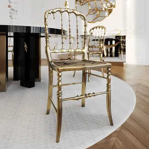 Популярные высококачественные обеденные стулья на заказ, золотые металлические ножки, роскошный Ресторанный стол и стулья для мероприятий