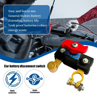 Interrupteur de coupure de batterie double tension 12V 24V pour voiture, structure en alliage de zinc, déconnexion du pôle négatif, bouton sans outil, conception PCB