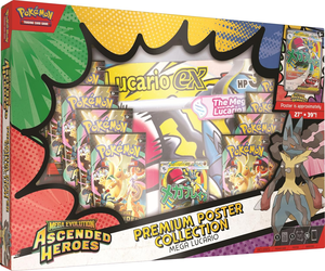 Venta al por Mayor de Cartas Coleccionables <span class=keywords><strong>Pokémon</strong></span>: Mega Evolution Ascended Heroes, Caja de Entrenador con Póster Premium, Caja de Regalo de Cartas Coleccionables - Product Image 1