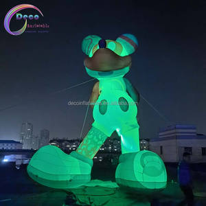 มิกกี้เมาส์เป่าลมการ์ตูนแบบเป่าลมได้พร้อมไฟ LED และพัดลมในตัวสำหรับแสดงกิจกรรมทนทานปรับแต่งได้ - Product Image 5